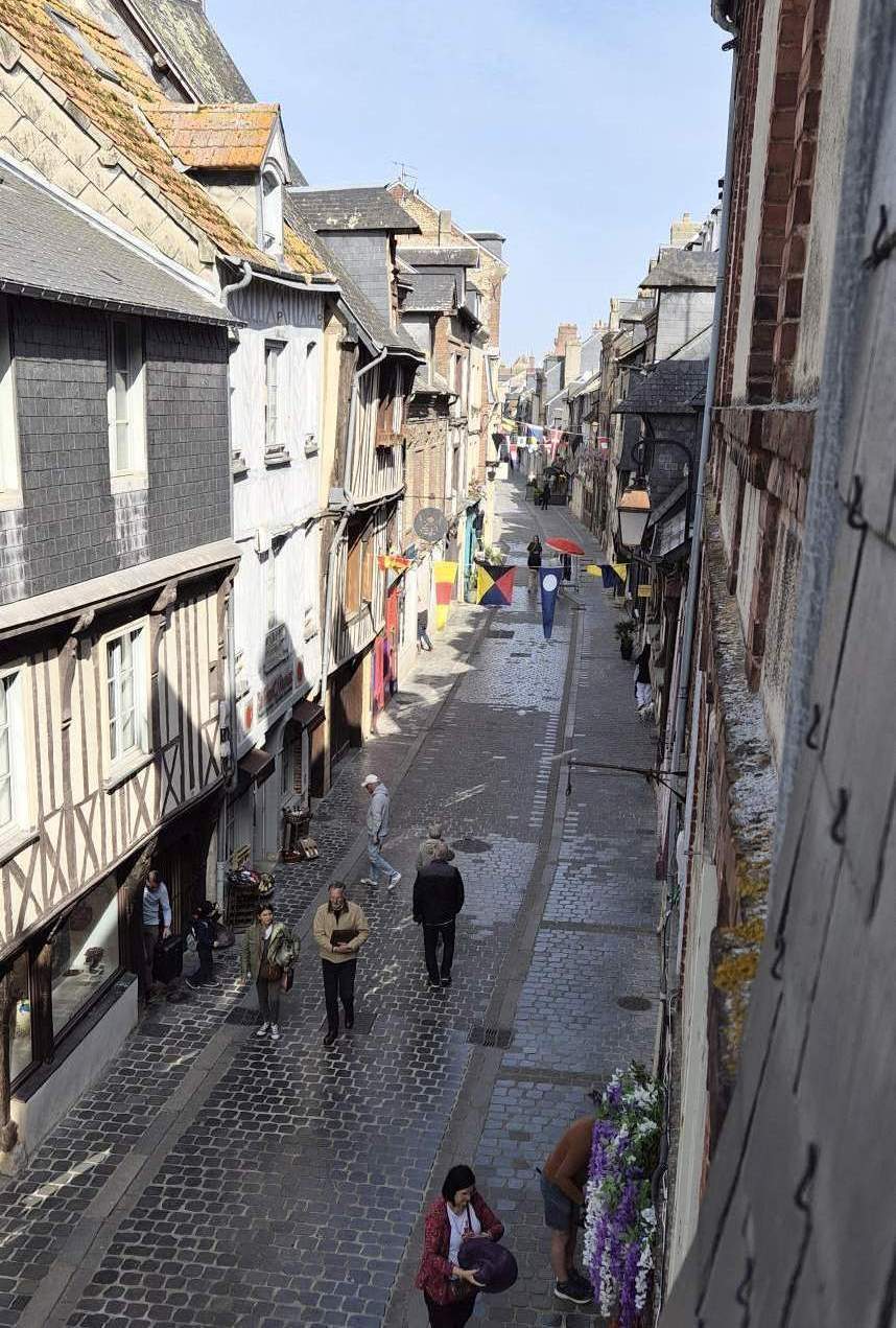 View of rue Haute in Honfleur